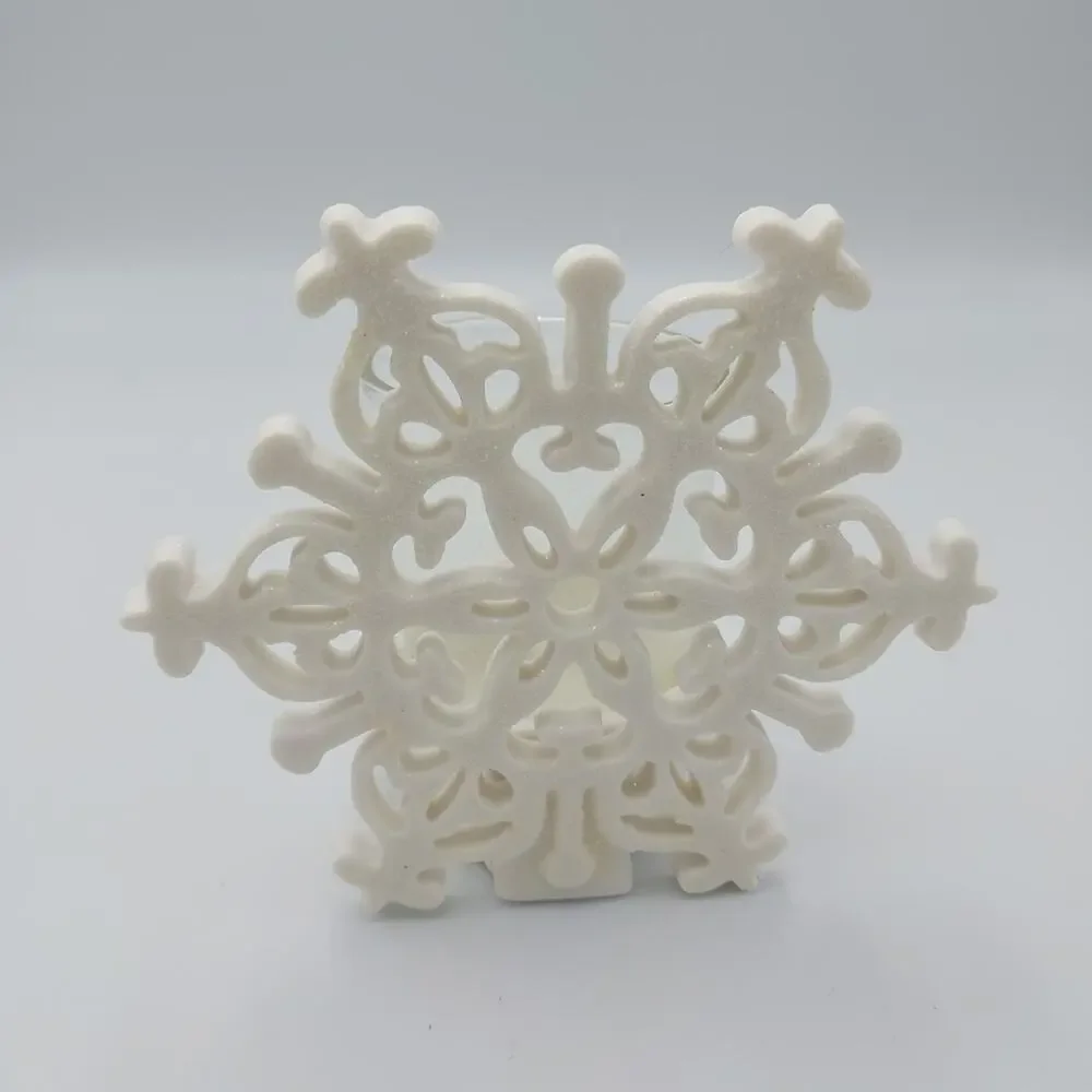 Yankee Candle Sparkle Snowflake Votive Candle Holder‎ 1157428 Vtg